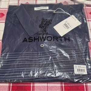 Ashworth Men's Navy Polo Shirt